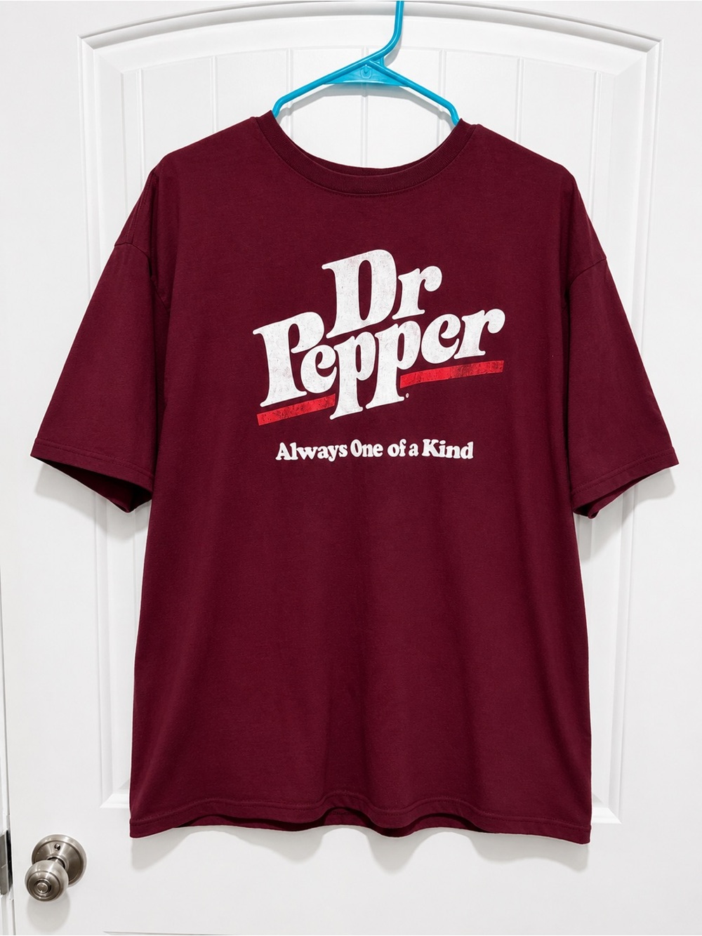 Dr Pepper Always One of a Kind Graphic Tee Burgundy XL
